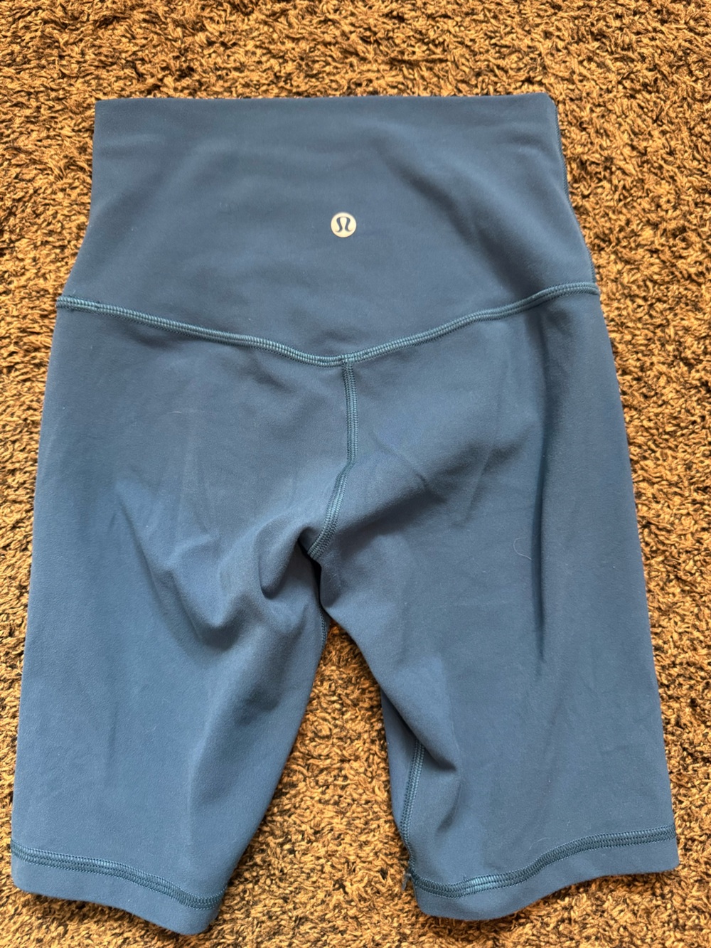lululemon athletica high-waist biker shorts in slate blue - Picture 2 of 5